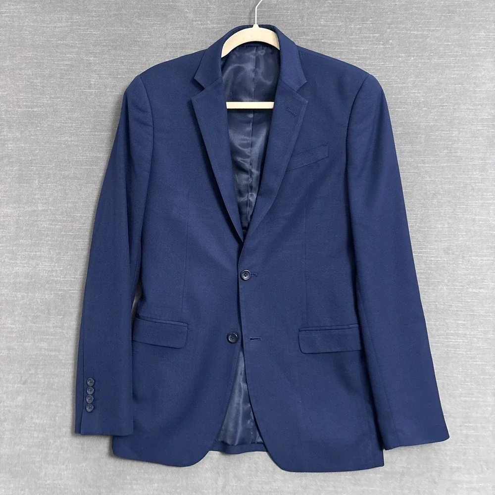 Egara Sport Coat 36L Extra Slim Fit Blazer Jacket Classic Casual‎ Preppy Party